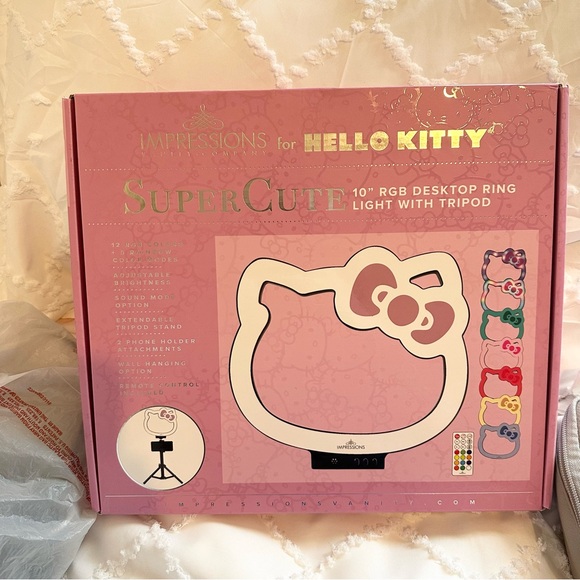 impressions x hello kitty - 10” desktop ring light tripod - Picture 2 of 3